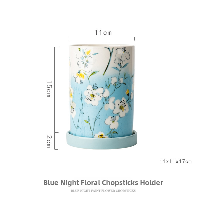 Keramikinis lazdelė laikiklis su drainavimu, Chopstick holder serija, Royal porcelain craftsman prekės ženklas