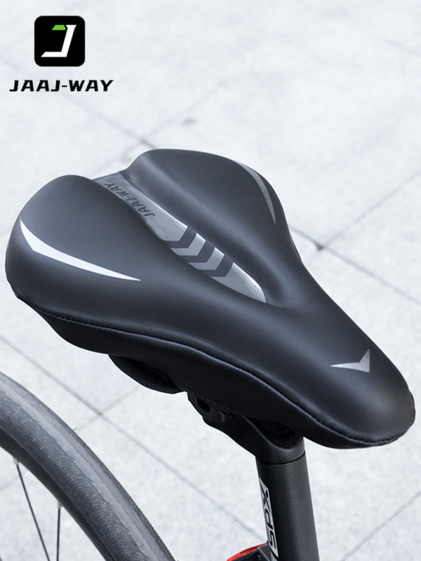 Velosipēda sēdeklis, zīmols JAAJ-WAY, modelis JJXDBKGJZT-808, materiāls PU + silikona gels, piemērots parastiem velosipēdiem