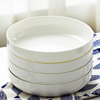 Πιάτο βαθύ από bone china, στρογγυλό κεραμικό πιάτο οικιακής χρήσης, ιαπωνικό στυλ, φινίρισμα underglaze, έτοιμο για δώρο