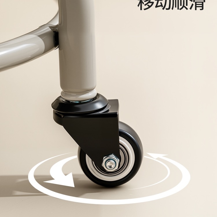 Taburet metal cu rotile universale, mic, pentru uz casnic (Brand: Other; Material: Silk flower; Model: 69850; Funcție: Other)