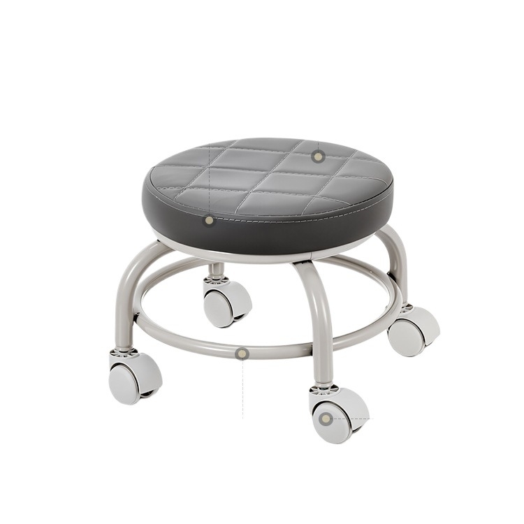 Taburet metal cu rotile universale, mic, pentru uz casnic (Brand: Other; Material: Silk flower; Model: 69850; Funcție: Other)