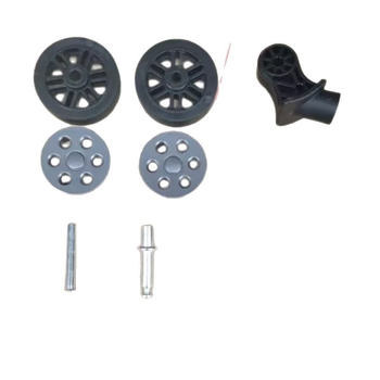 Универсално резервно колело за багаж — износоустойчиво, пластмасово, сваляемо (пролет 2025, урбан стил)