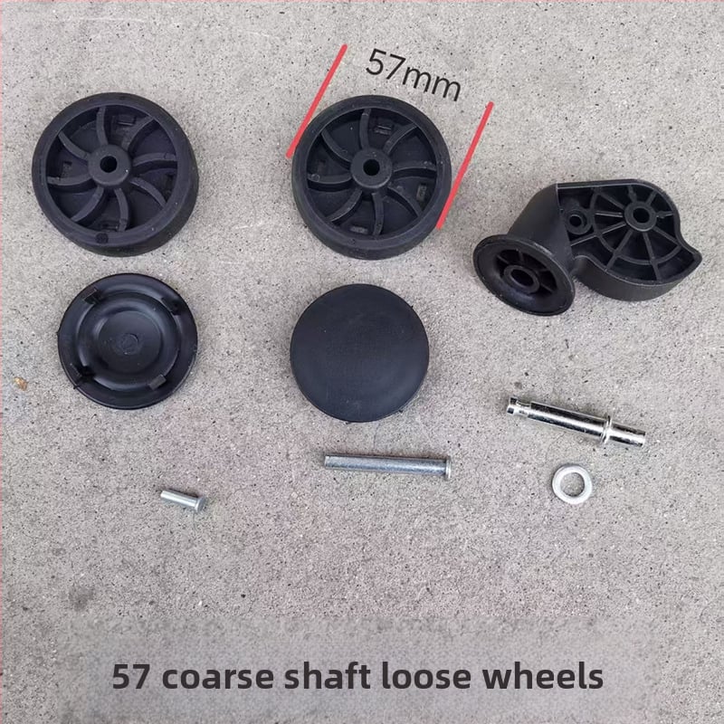 Универсално резервно колело за багаж — износоустойчиво, пластмасово, сваляемо (пролет 2025, урбан стил)