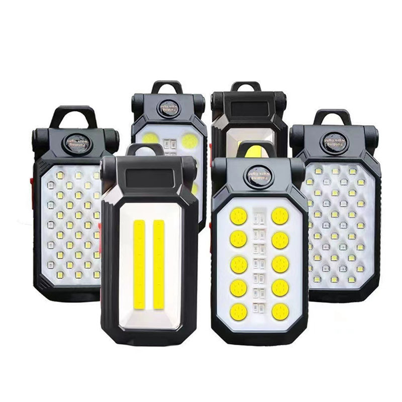 COB radna svjetiljka USB punjiva, magnetna kuka, 1800mAh baterija, 50W, ručni pogon