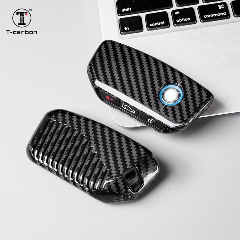 BMW 7-es sorozat és X5-ös sorozat kulcsának karbon szálas tokja — merev védőburkolat (23 modellhez)