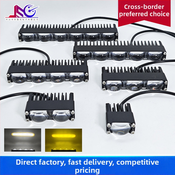 JSG LED προβολέας με διάταξη 3 LED – υψηλής φωτεινότητας για μοτοσικλέτες και οχήματα εκτός δρόμου, 18W, 9-36V, φακός PC, αλουμινένιο περίβλημα, LED 5060, διάρκεια ζωής 50.000 h