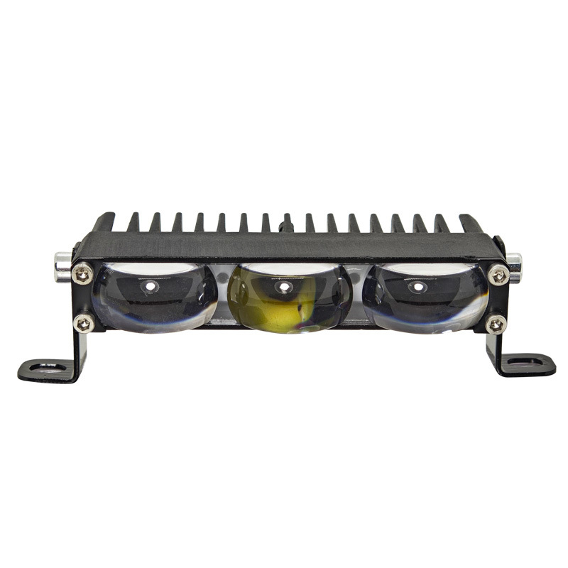 JSG LED προβολέας με διάταξη 3 LED – υψηλής φωτεινότητας για μοτοσικλέτες και οχήματα εκτός δρόμου, 18W, 9-36V, φακός PC, αλουμινένιο περίβλημα, LED 5060, διάρκεια ζωής 50.000 h