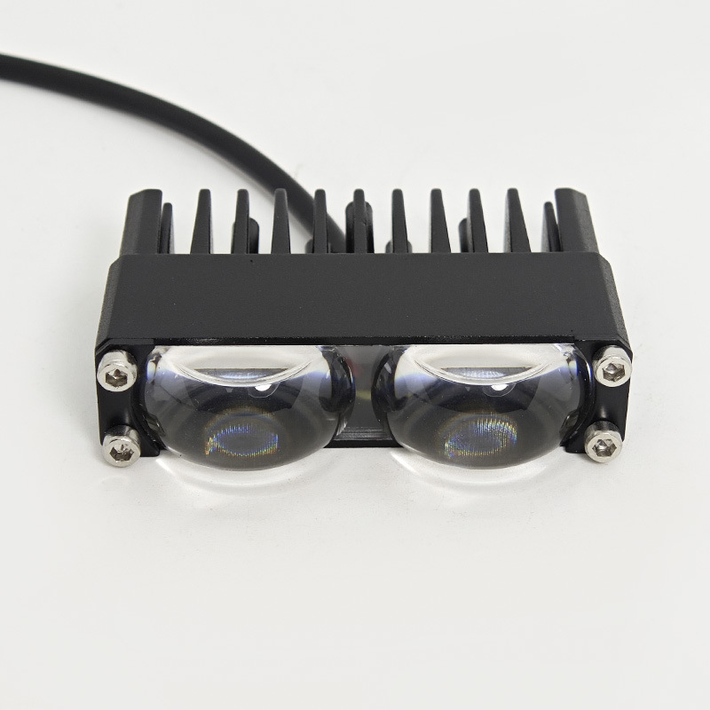 JSG LED προβολέας με διάταξη 3 LED – υψηλής φωτεινότητας για μοτοσικλέτες και οχήματα εκτός δρόμου, 18W, 9-36V, φακός PC, αλουμινένιο περίβλημα, LED 5060, διάρκεια ζωής 50.000 h