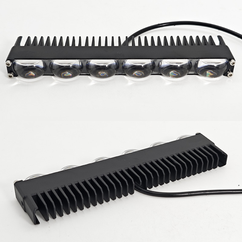 JSG LED προβολέας με διάταξη 3 LED – υψηλής φωτεινότητας για μοτοσικλέτες και οχήματα εκτός δρόμου, 18W, 9-36V, φακός PC, αλουμινένιο περίβλημα, LED 5060, διάρκεια ζωής 50.000 h