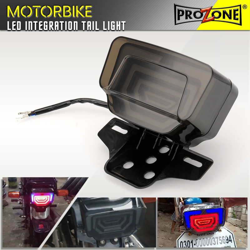 Integrirano LED svjetlo kočnice i stražnje svjetlo s disanjem svjetlosti i pokazivačima smjera za Honda CG125 TMX125 TMX155