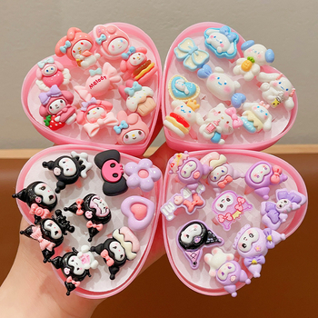 Gyerekeknek szóló hercegnő gyűrűkészlet – kézzel készített, műanyag/gyanta, gyerek/rajzfilm stílus, Hercegnő sorozat, 3–10 éveseknek