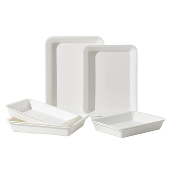 Műanyag téglalap alakú köretes tál, nyomtatott logóval, testreszabható, japán stílusú, 2024-ben debütált