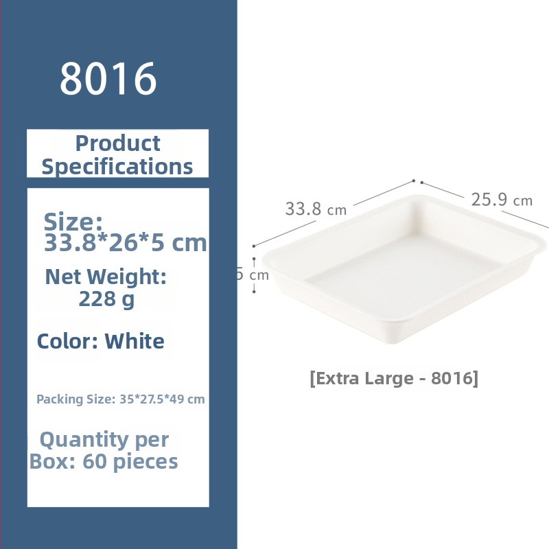 Műanyag téglalap alakú köretes tál, nyomtatott logóval, testreszabható, japán stílusú, 2024-ben debütált
