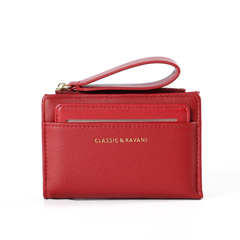 HAITAO PU érmetárca, városi egyszerű stílus, egyszínű dizájn, uniszex