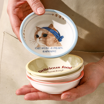 Porcelanska zdjela za umak s cvjetnim uzorkom, podglazurna završnica, sladak stil, mikrovalna kompatibilna