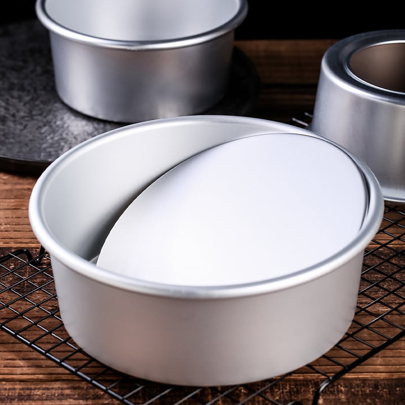 Кексова форма за печене, кръгла, алуминиева сплав, за Шифонов кекс