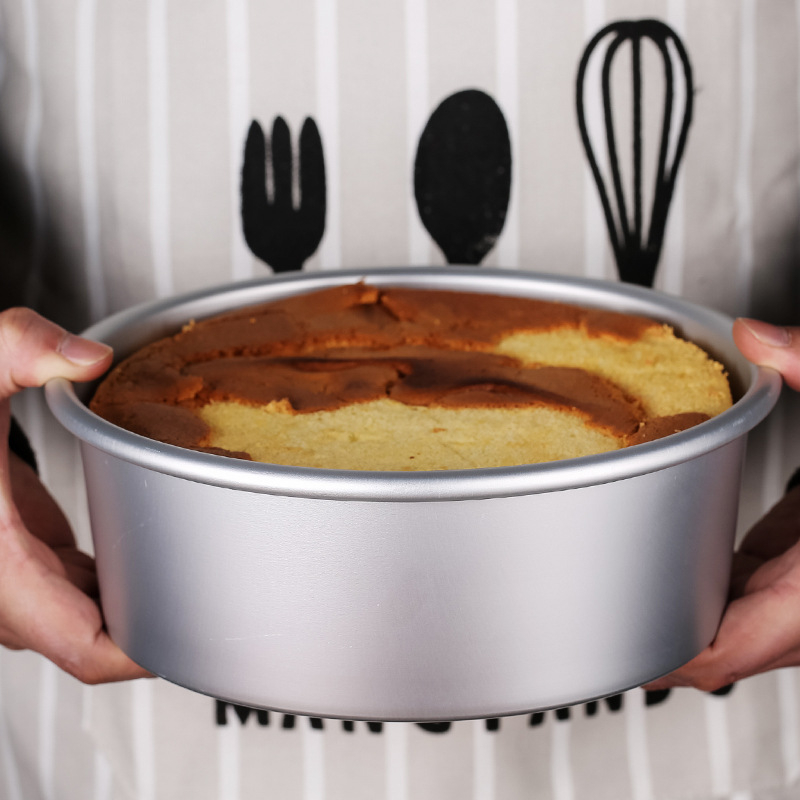 Кексова форма за печене, кръгла, алуминиева сплав, за Шифонов кекс
