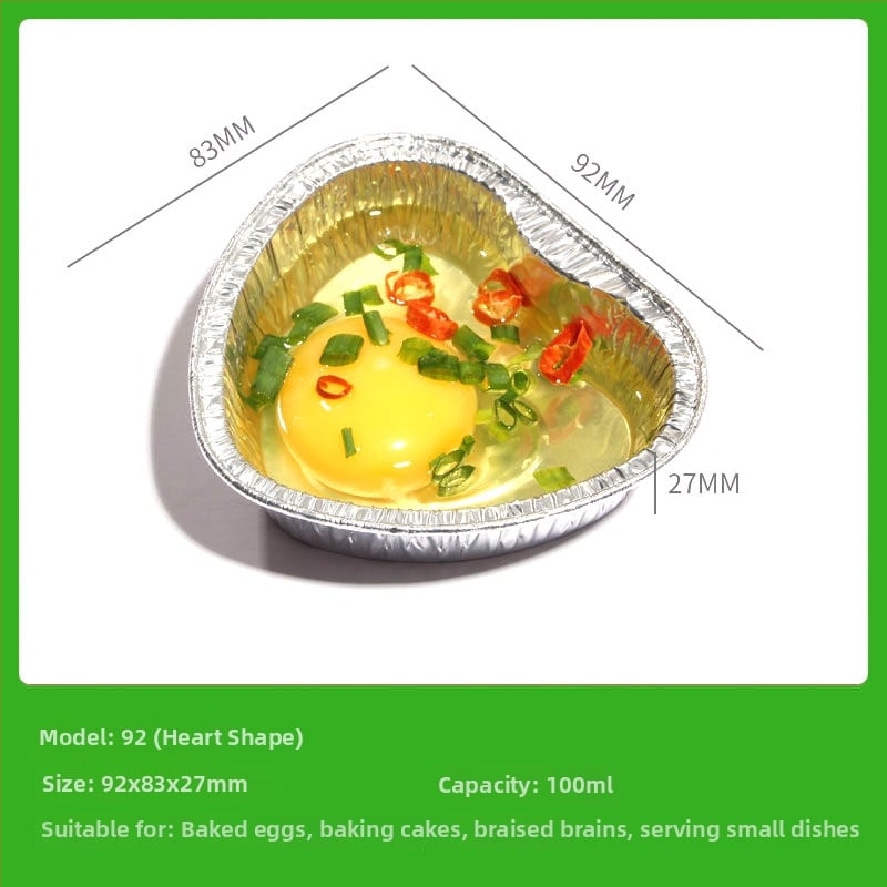 Кексова форма - сърцевидна, хартиена, чашка за кекс от фолио; за печене на кексове