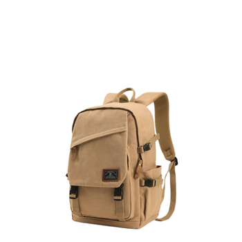 Unisex ruksak od platna s urbanističkim minimalističkim stilom, kompatibilan s 15-inčnim prijenosnikom, jastučasti kaiševi, tekstura kože Crazy Horse