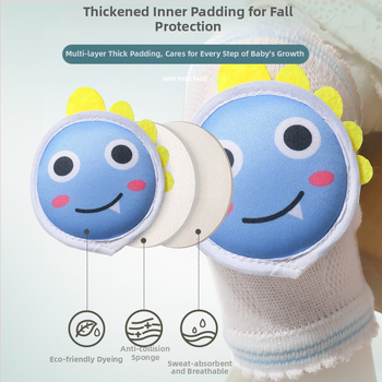 Detské kolenníky - tenké bavlnené s sieťkou, unisex, na plazenie a chodenie, leto 2022