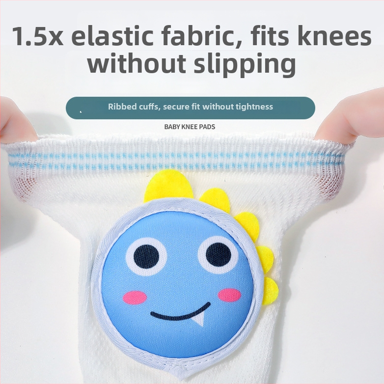 Detské kolenníky - tenké bavlnené s sieťkou, unisex, na plazenie a chodenie, leto 2022