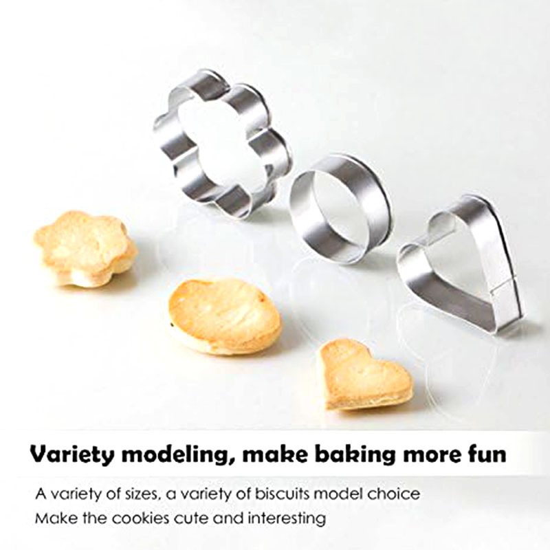 Комплект от 30 форми за печене от неръждаема стомана с нестандартна форма за сладки, торти, фондан и плодове