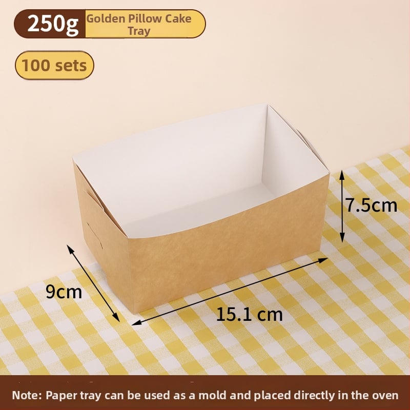 Koogipaberi vormi ja küpsetushoidja komplekt – ahjuks sobiv, kõrge temperatuurikindel, ühekordne leivakarbi komplekt koos kotiga, sildiga ja siidpaelaga