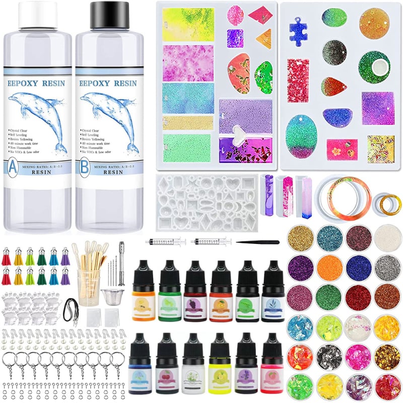 Силиконова форма за епоксидна смола за бижута – неравна капковидна форма за обици, висулка, колие и ключодържател, DIY