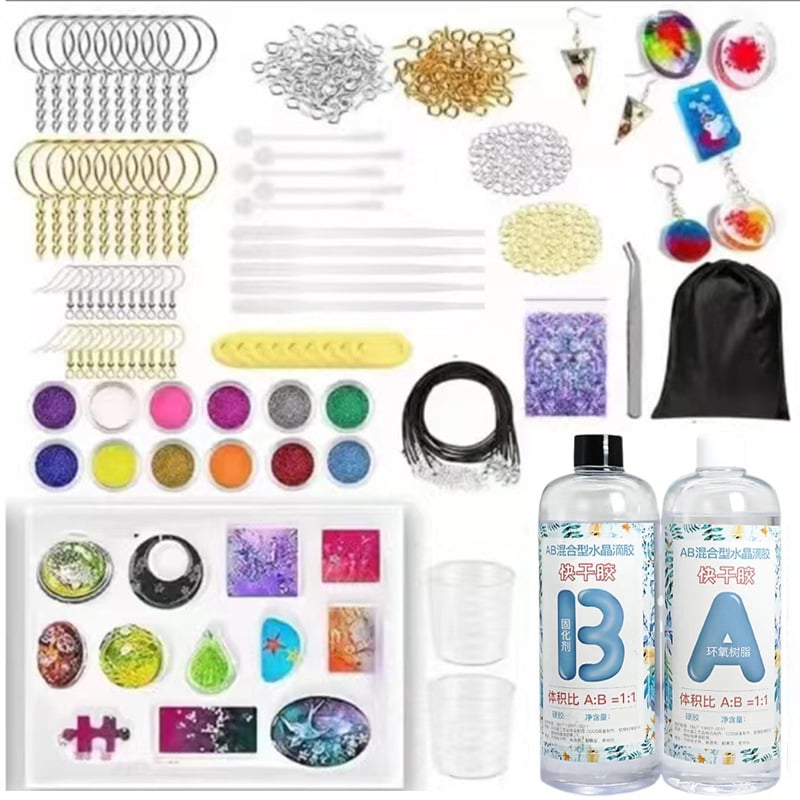 Силиконова форма за епоксидна смола за бижута – неравна капковидна форма за обици, висулка, колие и ключодържател, DIY