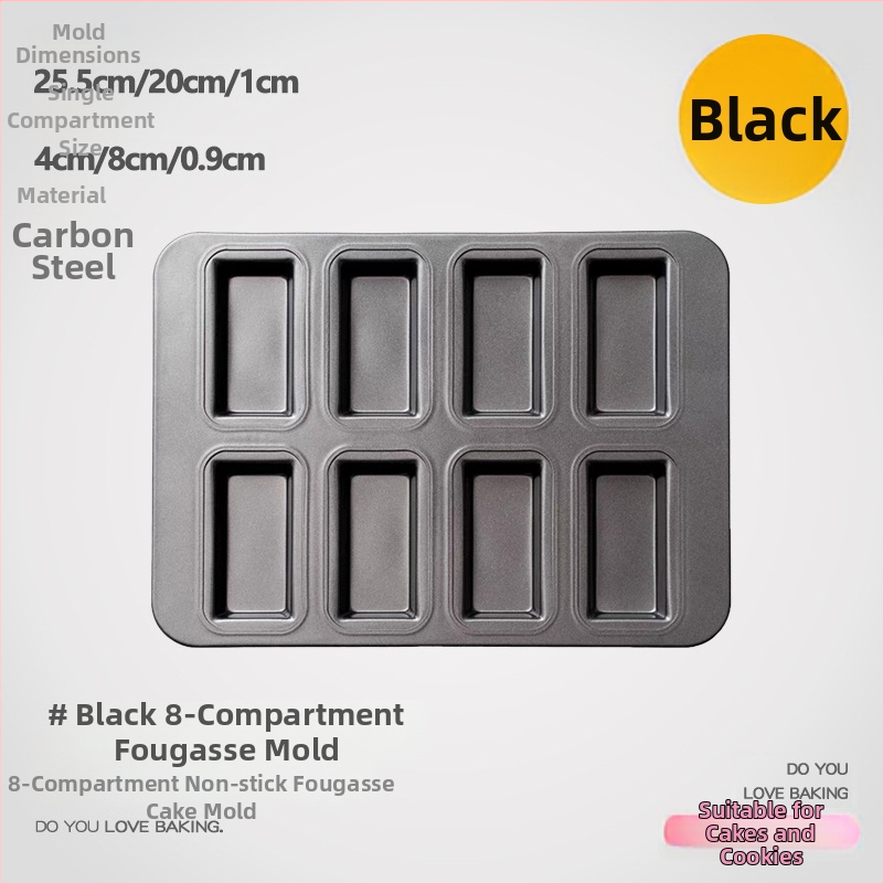 Guyi kūku forma, oglekļa tērauds, moderns minimālisma stils, kvadrāta cepamforma, 1 komplekts