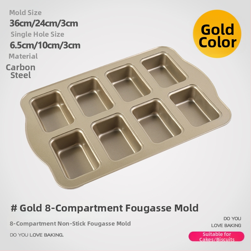 Guyi kūku forma, oglekļa tērauds, moderns minimālisma stils, kvadrāta cepamforma, 1 komplekts