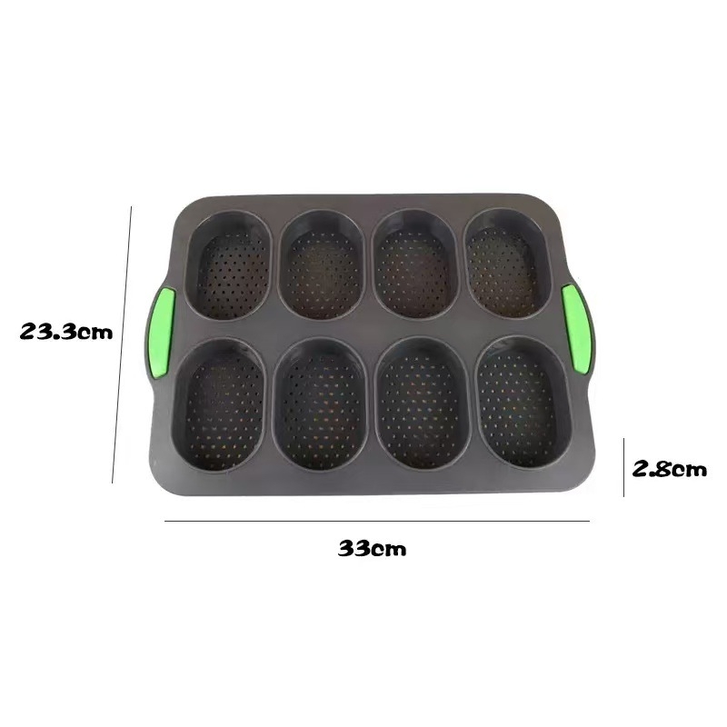 Силиконова форма за печене на торти, 8 гнезда, кръгла, незалепваща, Orange Sunset