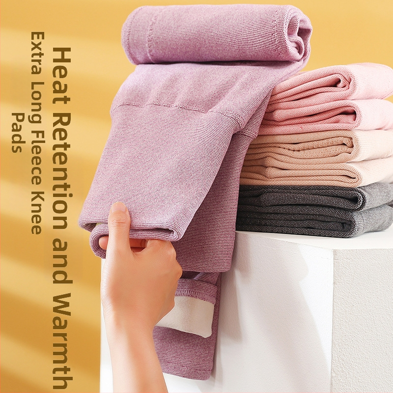 Naistele kõrge vööga soojad püksid põlve- ja vöötugi kaitsega, vooderdatud, kahekordse kihiga, õmblusteta, trikotaažist kangas, 90–95% polüester