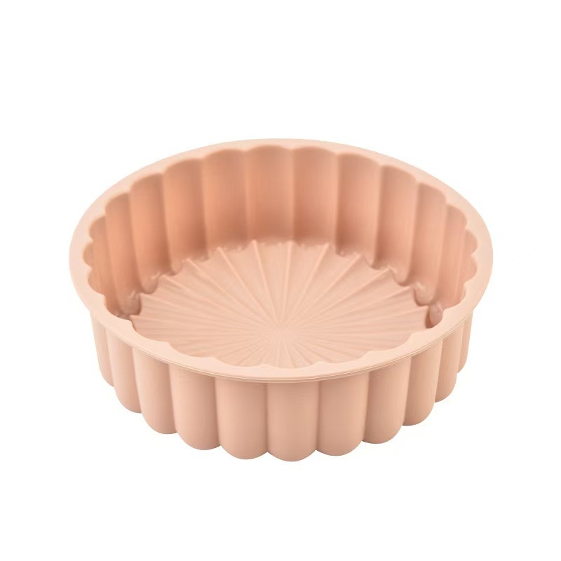 Szilikon napraforgó sütemény forma gőzöléshez és sütéshez — kerek alakú, alkalmas chiffon tortához, muffinokhoz és mille-feuille-hez