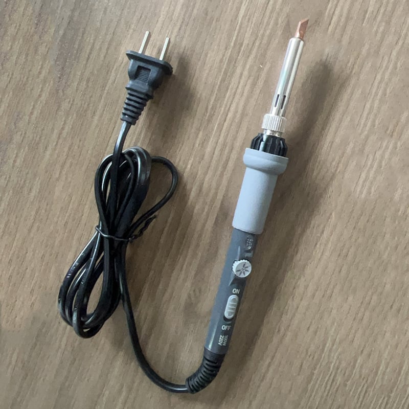 Κολλητήρι συγκόλλησης 100W με ρυθμιζόμενη θερμοκρασία, λαβή από καουτσούκ, 220V, κατάλληλο για συγκόλληση, αποσυναρμολόγηση και πυρογραφία