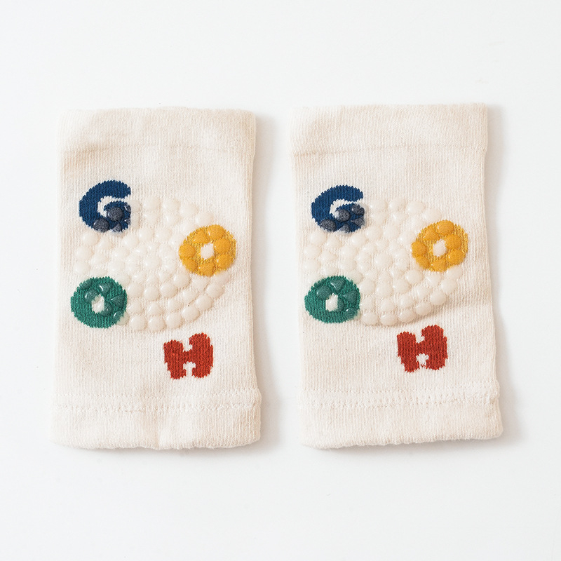 Σετ προστατευτικών γόνατων για βρέφη που σέρνονται και μαθαίνουν να περπατούν, αντιολισθητικές γέλες με κουκκίδες, ελαστικά προστατευτικά για παιδιά, άνοιξη 2025