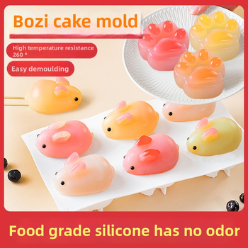 Kitchen Enjoy силиконова формичка за пудинг с форма на зайче, неправилна форма, подходяща за пудинги и желета
