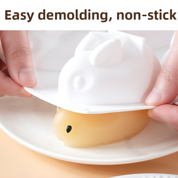 Kitchen Enjoy силиконова формичка за пудинг с форма на зайче, неправилна форма, подходяща за пудинги и желета