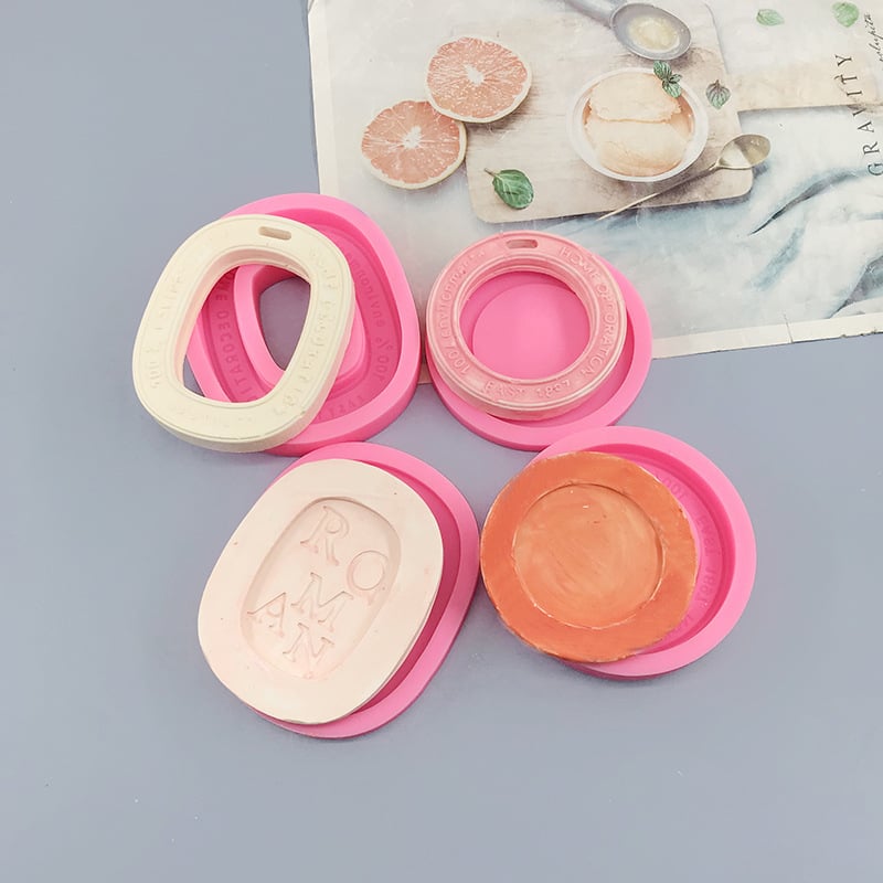 Силиконова форма за печене с овална неравна форма за шоколад, фондан и торти – DIY