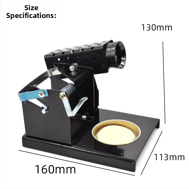 Pilnmetāla lodēšanas statīvs, daudzfunkcionāls, smags turētājs lodēšanai un lodēšanas vada turētājs