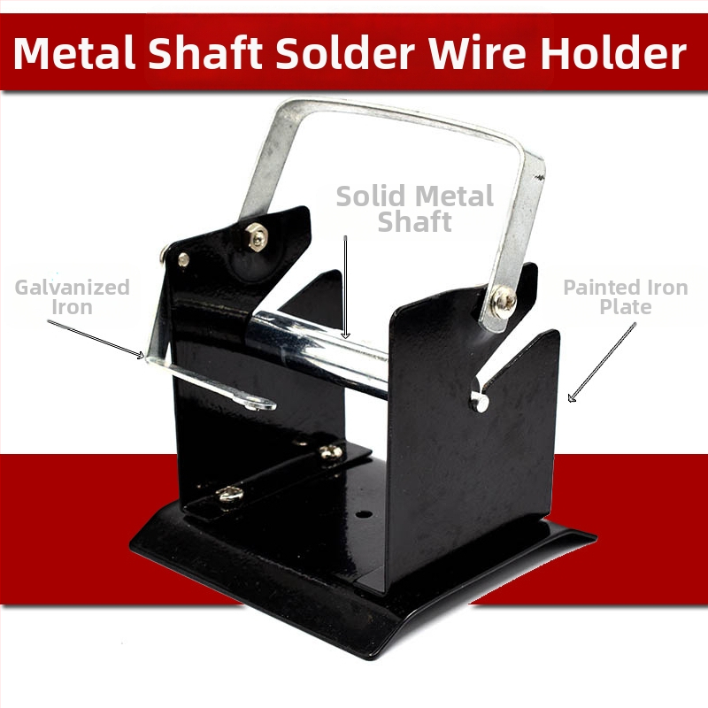 Pilnmetāla lodēšanas statīvs, daudzfunkcionāls, smags turētājs lodēšanai un lodēšanas vada turētājs