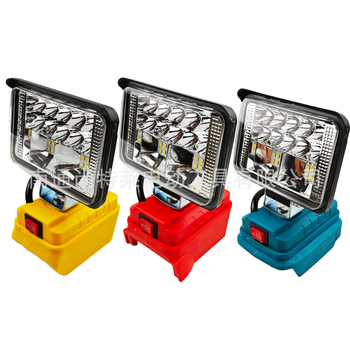 LED radna svjetiljka za vanjsku inženjersku upotrebu, aluminijski kućište, 100 W, 18-20 V, USB-C