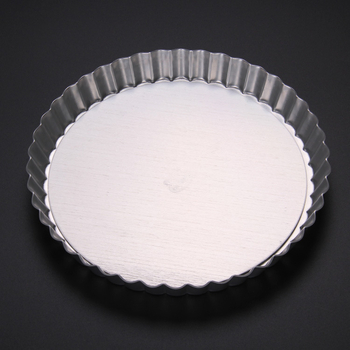 Кръгла форма за печене с хризантемов мотив и подвижно дъно, алуминиева сплав, за печене, опционално анодиране