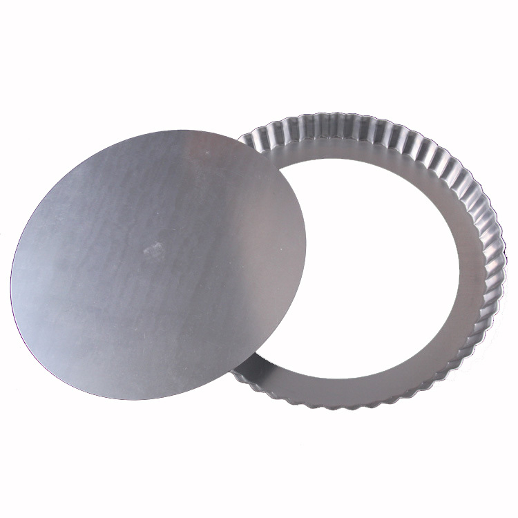 Кръгла форма за печене с хризантемов мотив и подвижно дъно, алуминиева сплав, за печене, опционално анодиране