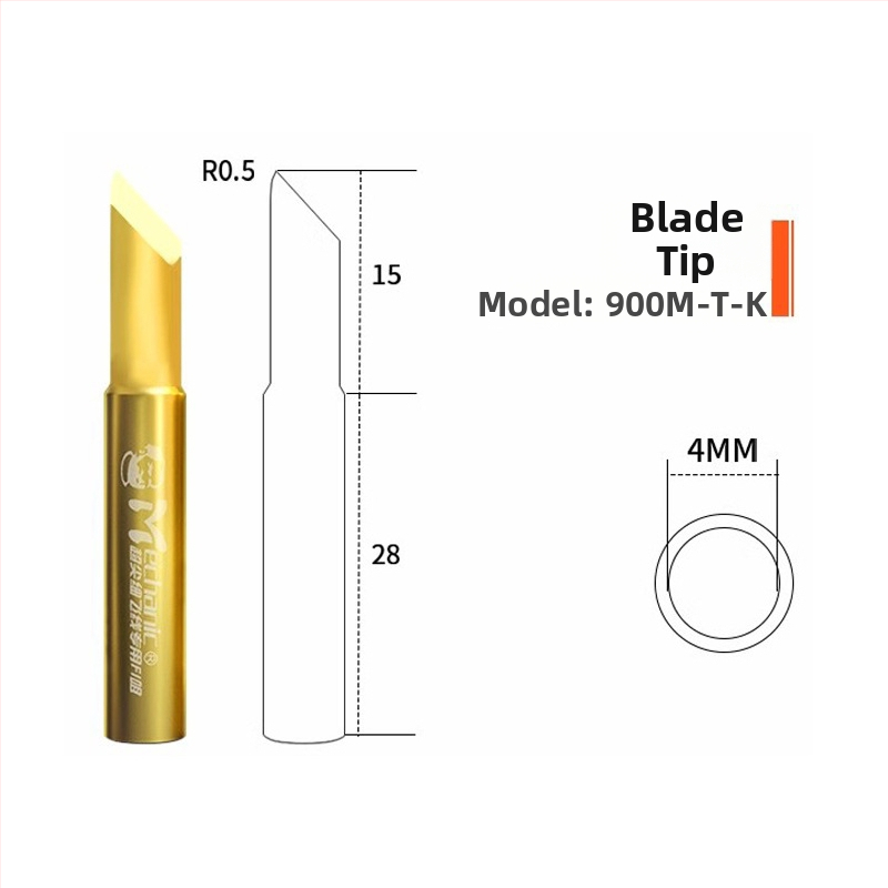 Repairman spájkovacia špička z meďe – presná uhlová špička (elbow), séria Flying soldering iron tip, bez olova