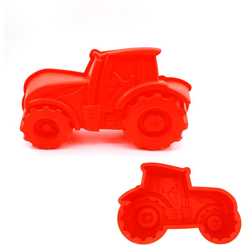 Силиконова формичка за печене под формата на кола — Xinnuo, хранителен силикон, 1 бр, за печене