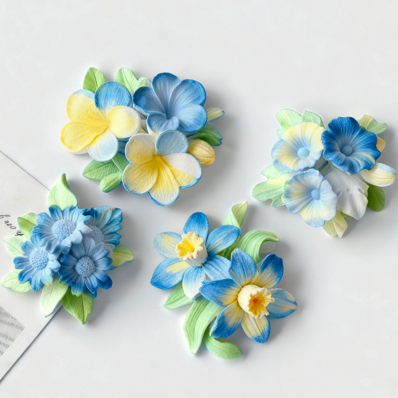 Formă din silicon pentru flori pentru copt — formă neregulată, stil modern minimalist, lansare 2024