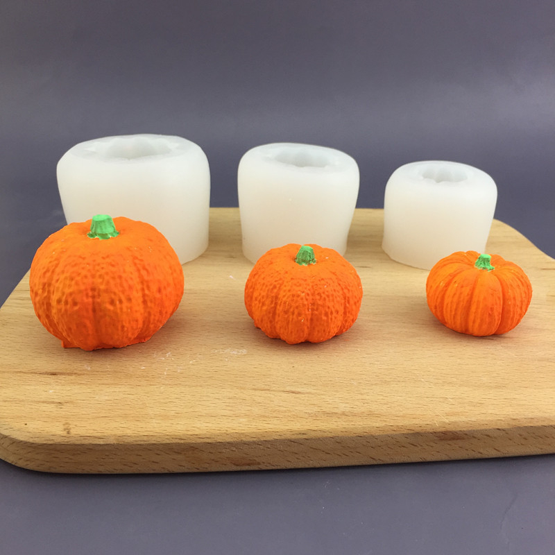 3D Halloween tök szilikon torta forma, szabálytalan alakú, alkalmas csokoládéhoz, fondathoz és mousse