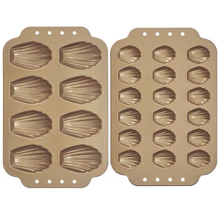 Форма за мадлени 8-18 в едно, незалепваща, карбонова стомана, за малки черупкови сладки