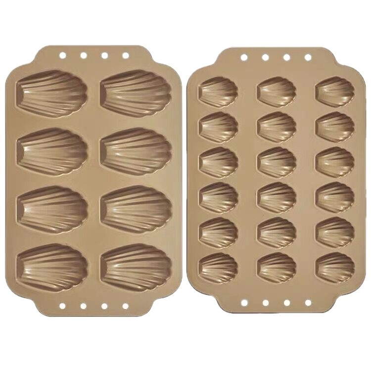 Форма за мадлени 8-18 в едно, незалепваща, карбонова стомана, за малки черупкови сладки